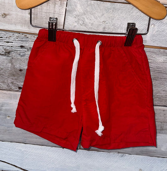 Red Kids Shorts