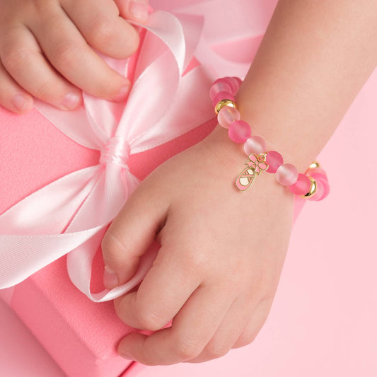 Color Me Happy Pink Ballet Shoe Bracelet