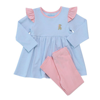 Puppy Ruffle Pant Set Kids Sets    - Chickie Collective