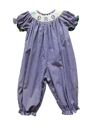 Streetcar Bishop Smocked Long Bubble Bubble    - Chickie Collective