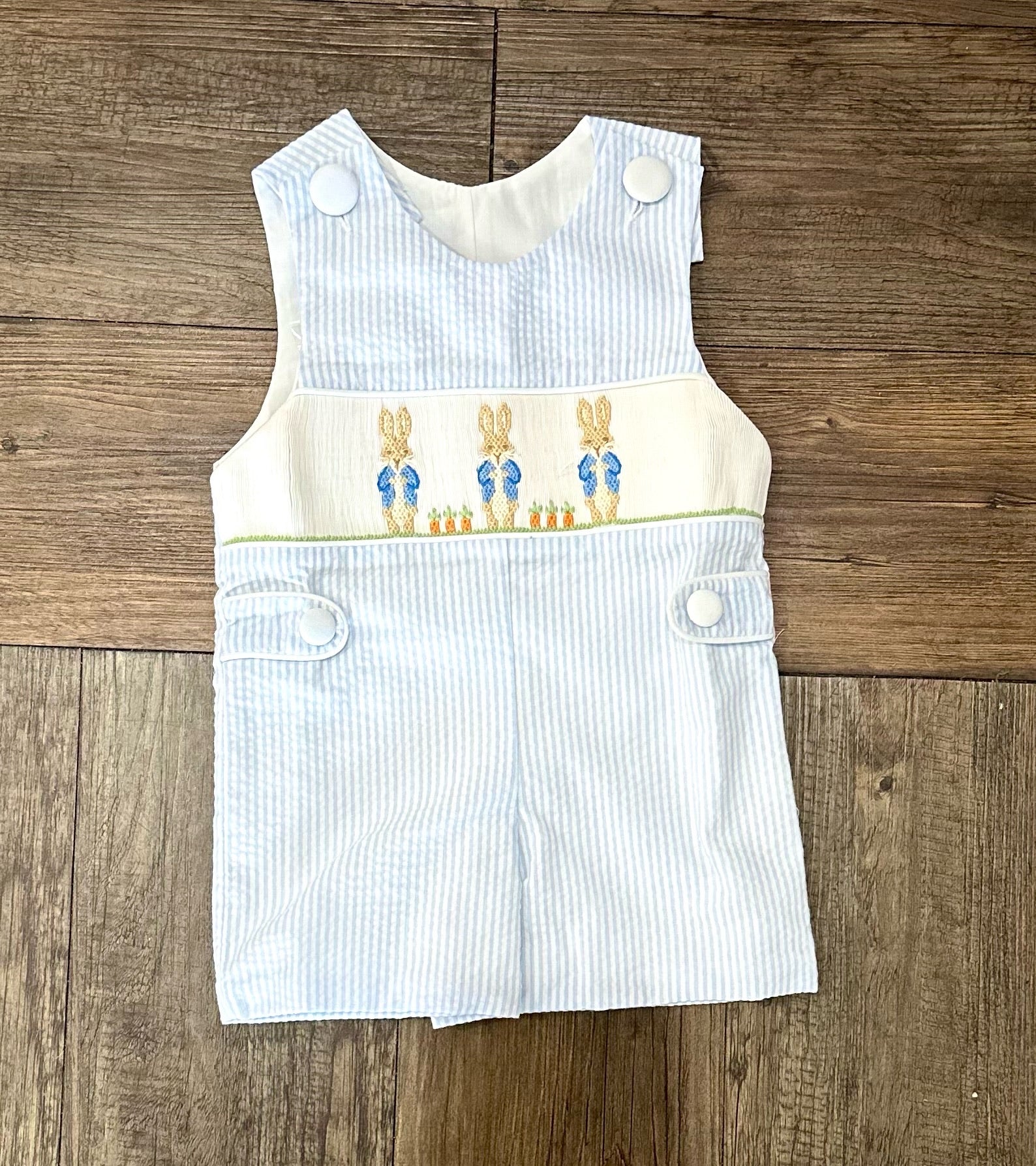 Peter Rabbit Smocked JonJon – Chickie Collective - Main Image