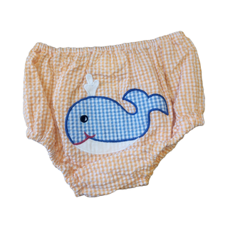 Diaper Cover - Boy Whale - Chickie Collective