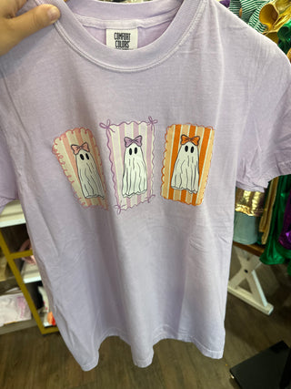 Ghost Trio Lavender Tee Youth Kid's T-shirts - Chickie Collective