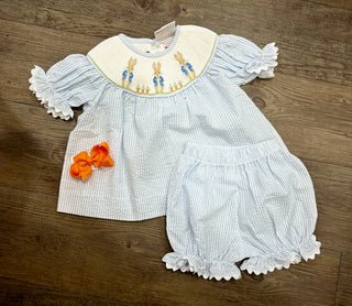 Peter Rabbit Smocked Bloomer Set-Girl Girls Outfit - Chickie Collective