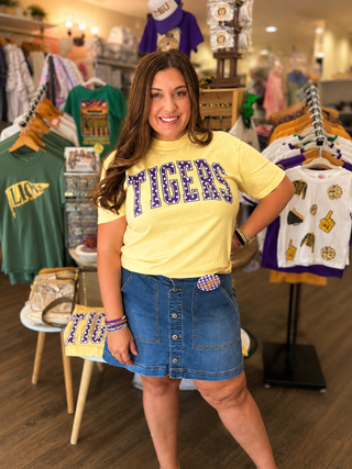 Comfort Colors Polka Dot Tigers Tee - Soft Breathable Cotton Fabric