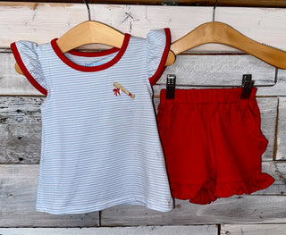 Baseball Flutter Shirt Girls Top - Chickie Collective