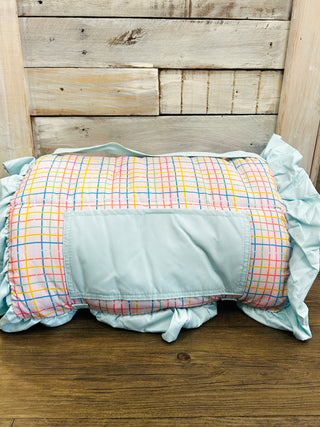 Pink Plaid Nap Mat