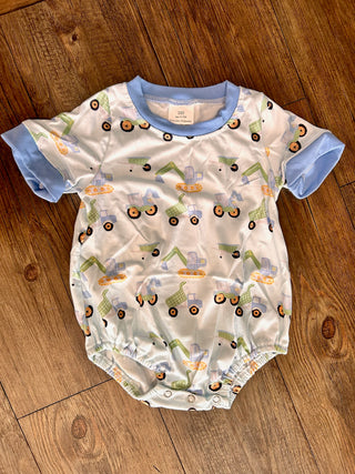 Boys Dozer Onesie
