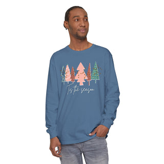 Tis the Season Christmas Tree Shirt | Comfort Colors Long-sleeve    - Chickie Collective