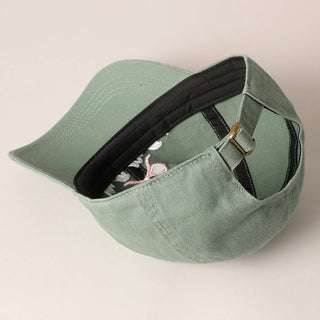 Mama Letter Bow on Top Embroidered Baseball Cap     - Chickie Collective