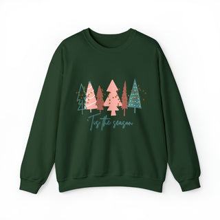 Christmas Tree Sweatshirt | Christmas Sweater, Christmas Crewneck, Christmas Tree Sweatshirt, Holiday Sweaters for Women, Winter Sweatshirt Sweatshirt S Forest Green  - Chickie Collective