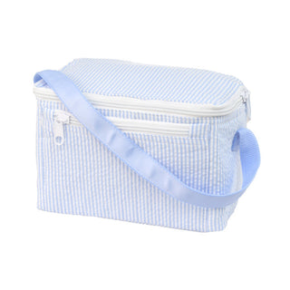 Seersucker Lunch Box | Blue backpack    - Chickie Collective