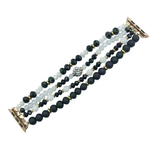 Black Beaded Watch Band Watch Band    - Chickie Collective