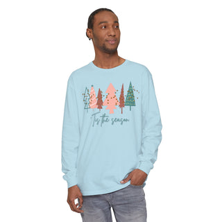 Tis the Season Christmas Tree Shirt | Comfort Colors Long-sleeve    - Chickie Collective