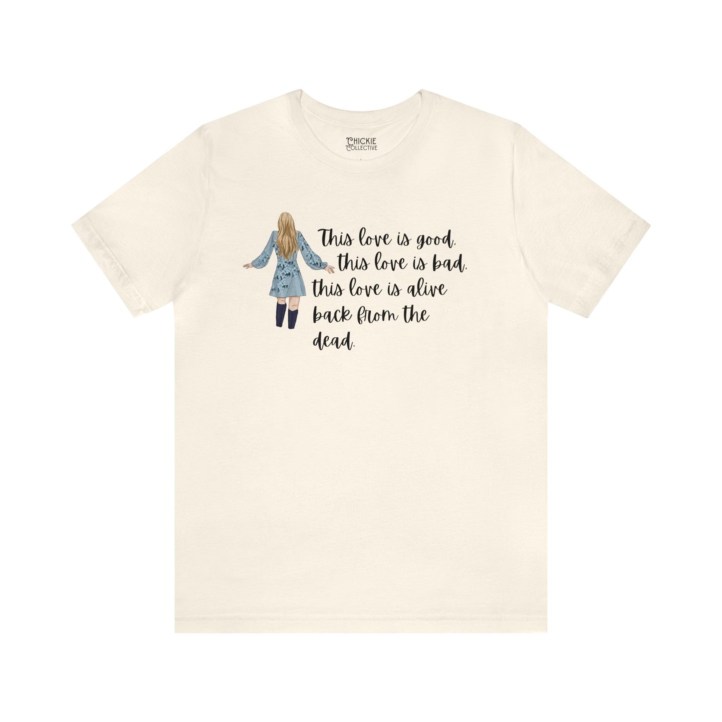 Taylor Swift Preppy Picture T-Shirt - This Love Is Good, This Love Is Bad T-Shirt Natural S  - Chickie Collective