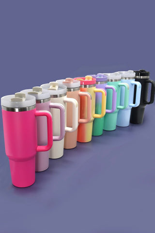 40oz Stainless Tumbler with Handle Drinkware - Chickie Collective