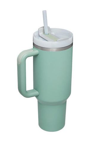 40oz Stainless Tumbler with Handle Drinkware - Chickie Collective