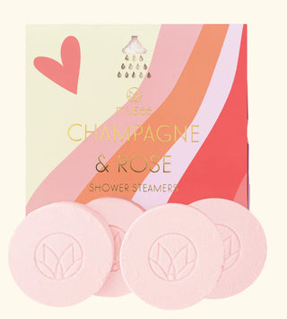 Champagne and Rose Shower Steamers Bath Bombs    - Chickie Collective