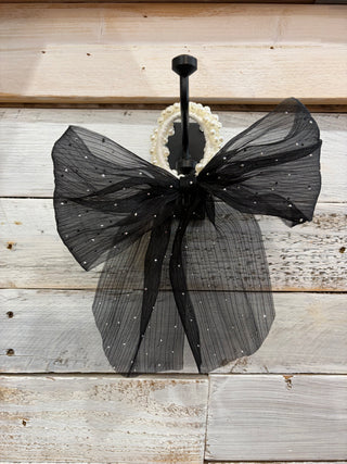 Black Hair Band and Bow