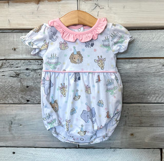 Party Animal Ruffle Bubble Baby Set    - Chickie Collective