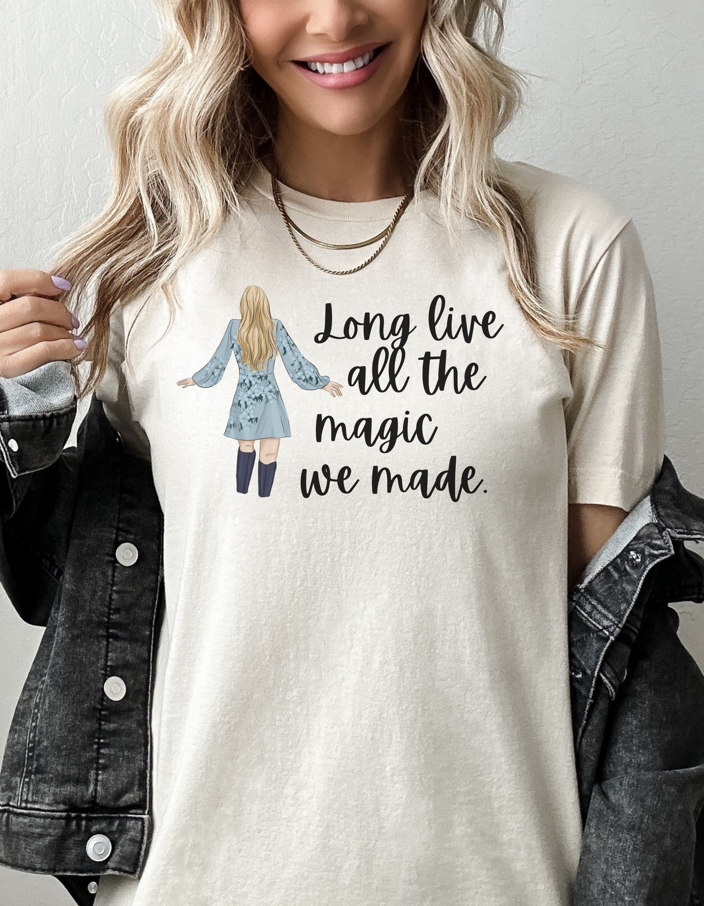 Taylor Swift Preppy Picture T-Shirt - Long Live All The Magic We Made