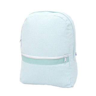 Seersucker Backpack | Mint     - Chickie Collective