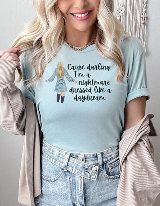 Taylor Swift Preppy Picture T-Shirt - Cause Darling I'm A Nightmare T-Shirt    - Chickie Collective