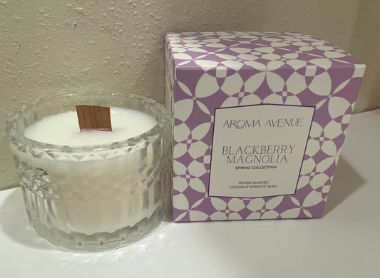 Blackberry Magnolia Woodwick Candle