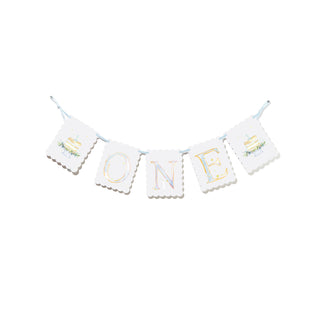 "ONE" Highchair Banner with Cake End Pieces - Chickie Collective