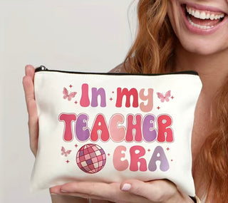 In My Teacher Era Zip Pouch: Disco Zipper Bag    - Chickie Collective