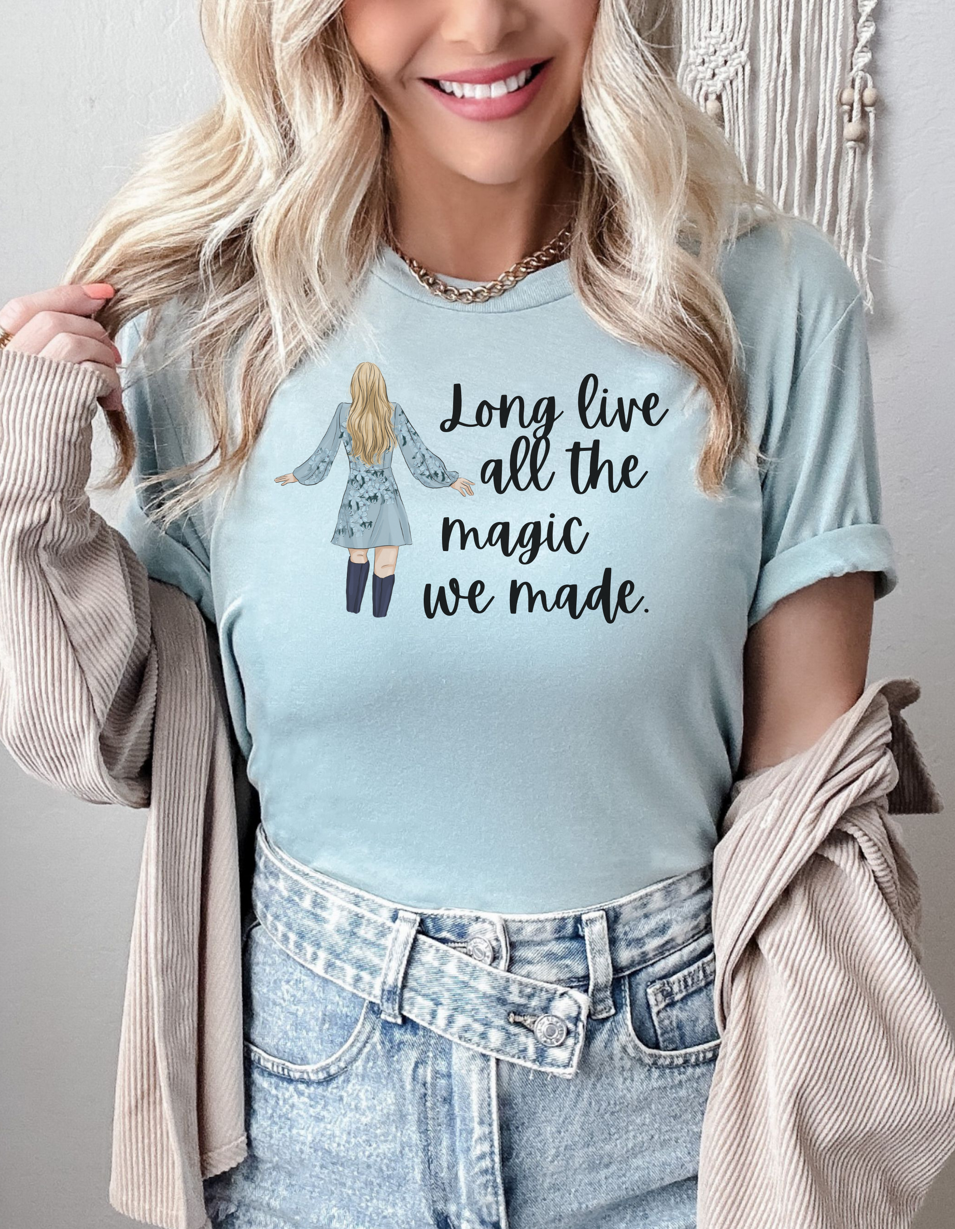 Taylor Swift Preppy Picture T-Shirt - Long Live All The Magic We Made T-Shirt    - Chickie Collective