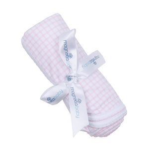 Peek A Boo Wishes Receiving Blanket Pink One Size Baby Blanket - Chickie Collective