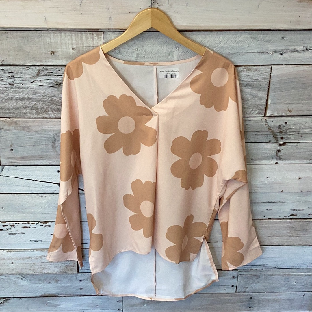 Floral Print Long Sleeve Shirt Women's Top    - Chickie Collective