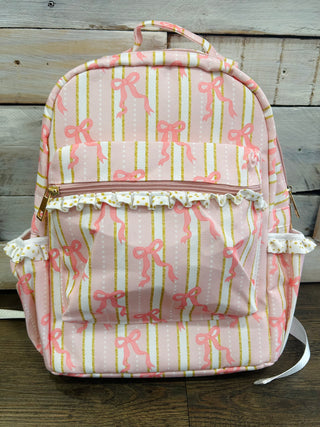Pink Bow Backpack
