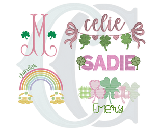 St. Patrick’s Day Monogram Preorder ☘️ Baby Boy Diaper Set