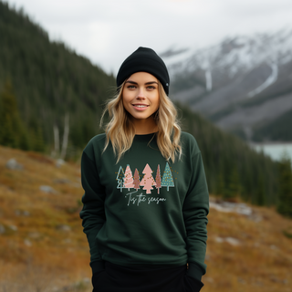 Forest Green Christmas Tree Sweatshirt |  Crewneck, Christmas Tree Sweatshirt, Holiday Sweaters for Women, Winter Sweatshirt Sweatshirt    - Chickie Collective