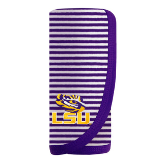 LSU Tigers Striped Infant Blanketm - Chickie Collective