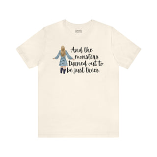 Taylor Swift Preppy Picture T-Shirt - And The Monsters Turned Out To Be Just Trees T-Shirt Natural S  - Chickie Collective