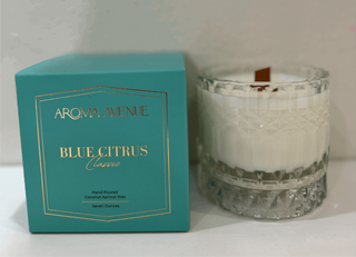 Blue Citrus Woodwick Candle Candles    - Chickie Collective