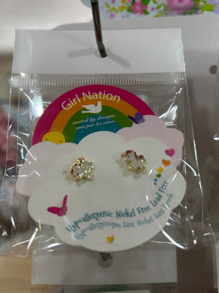 Magical Unicorn Cutie Stud Earrings - Chickie Collective