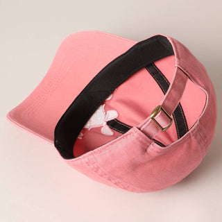 Mama Letter Bow on Top Embroidered Baseball Cap     - Chickie Collective