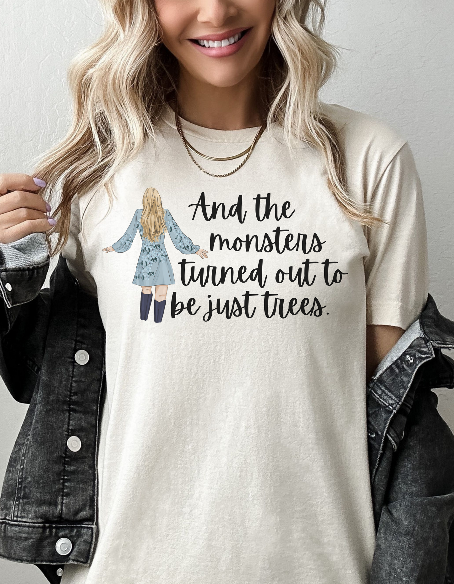 Taylor Swift Preppy Picture T-Shirt - And The Monsters Turned Out To Be Just Trees