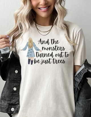 Taylor Swift Preppy Picture T-Shirt - And The Monsters Turned Out To Be Just Trees T-Shirt    - Chickie Collective