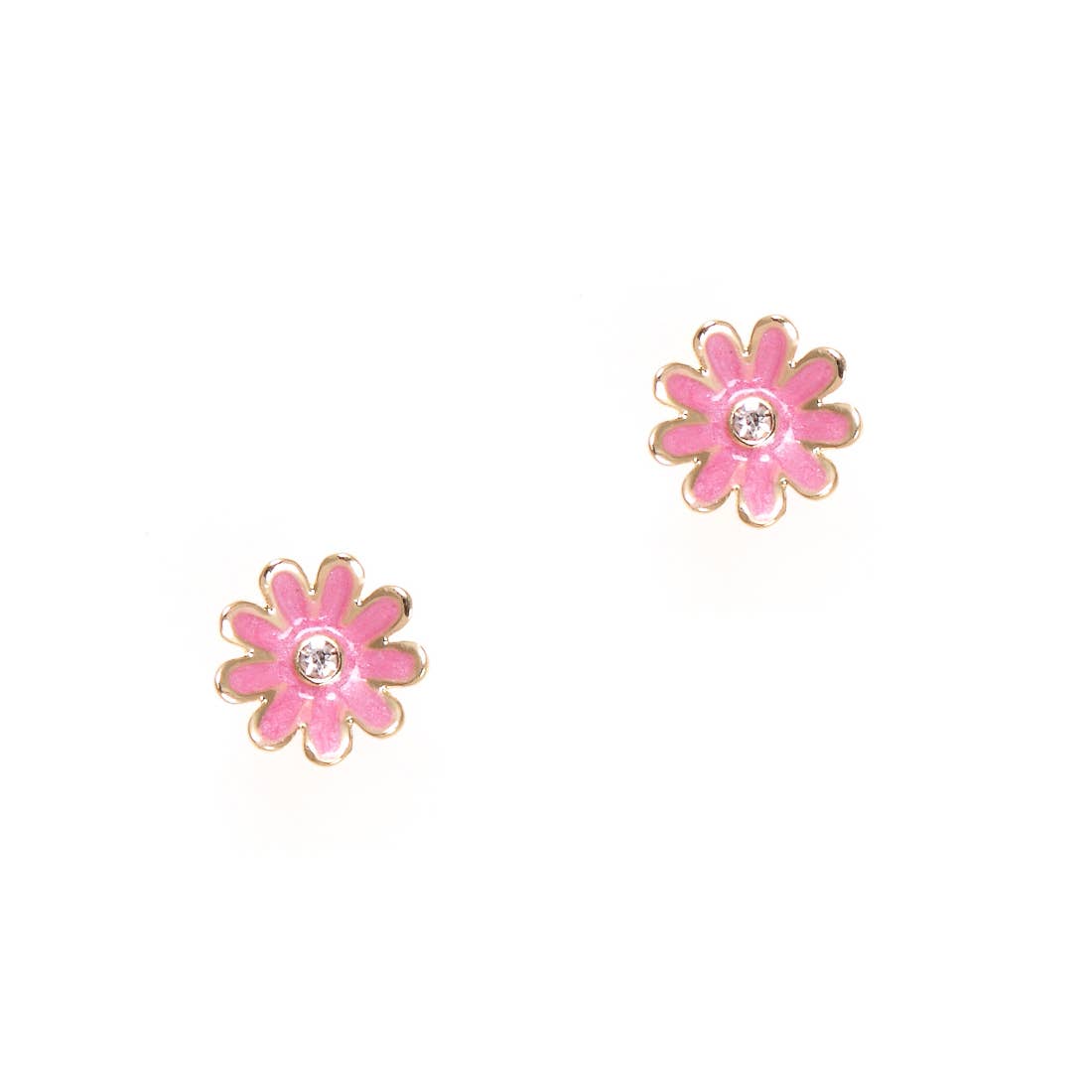 Pink Daisy Cutie Stud Earrings     - Chickie Collective