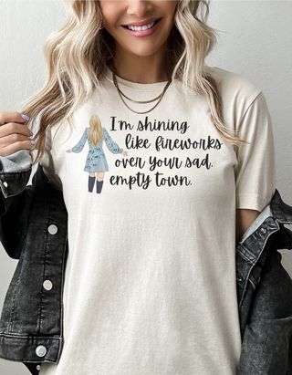 Taylor Swift Preppy Picture T-Shirt - I'm Shining Like Fireworks T-Shirt    - Chickie Collective