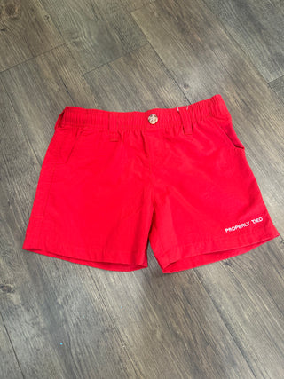 Boys Mallard Shorts | Red | Boy's Shorts - Chickie Collective