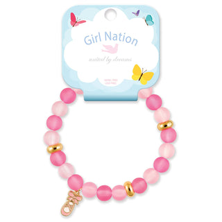 Color Me Happy Pink Ballet Shoe Bracelet     - Chickie Collective