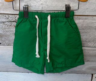 Green Kid Shorts Boy's Shorts    - Chickie Collective