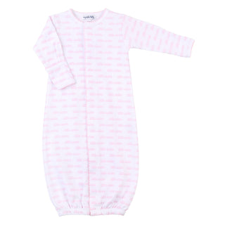 Little Sister Printed Converter in Pink Baby Gown - Chickie Collective