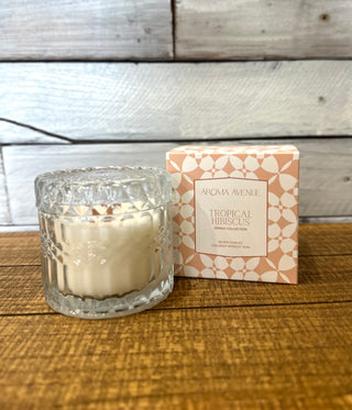 Tropical Hibiscus Woodwick Candle Candles - Chickie Collective